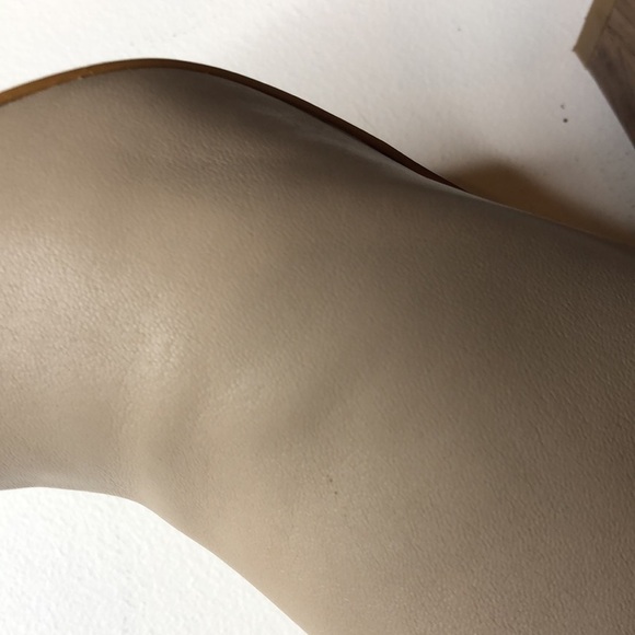 Saks Fifth Avenue Melina Block Heel Mule in Nude 9 - Picture 9 of 14